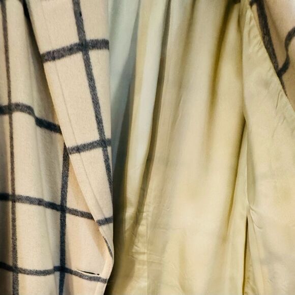 Vintage 1980’s Liz Claiborne Wool Windowpane Coat Blazer Jacket 10 - Picture 10 of 10